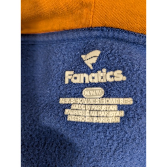 New York Mets Fanatics Royal Blue Full Zip Hoodie Sweatshirt‎ Jacket Medium - Picture 8 of 9